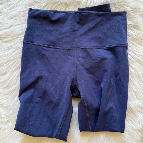 Lululemon Wunder Train High Waisted Leggings 8 Thread Dye Night Sea Black - Picture 3 of 6